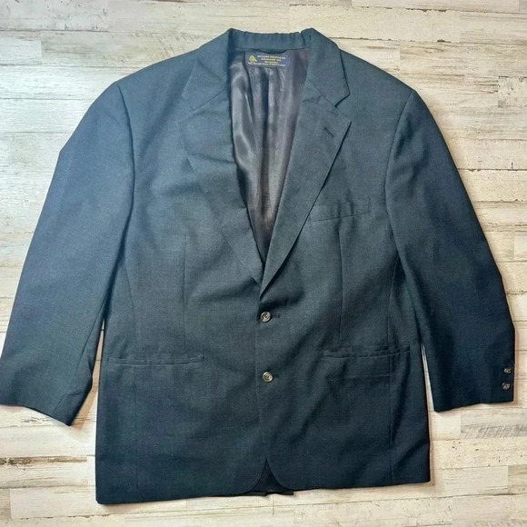 BROOKS BROTHERS 100% Wool Blazer Sz 45 - Picture 1 of 16